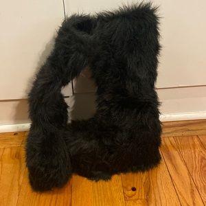 Furry fuzzy rave boots